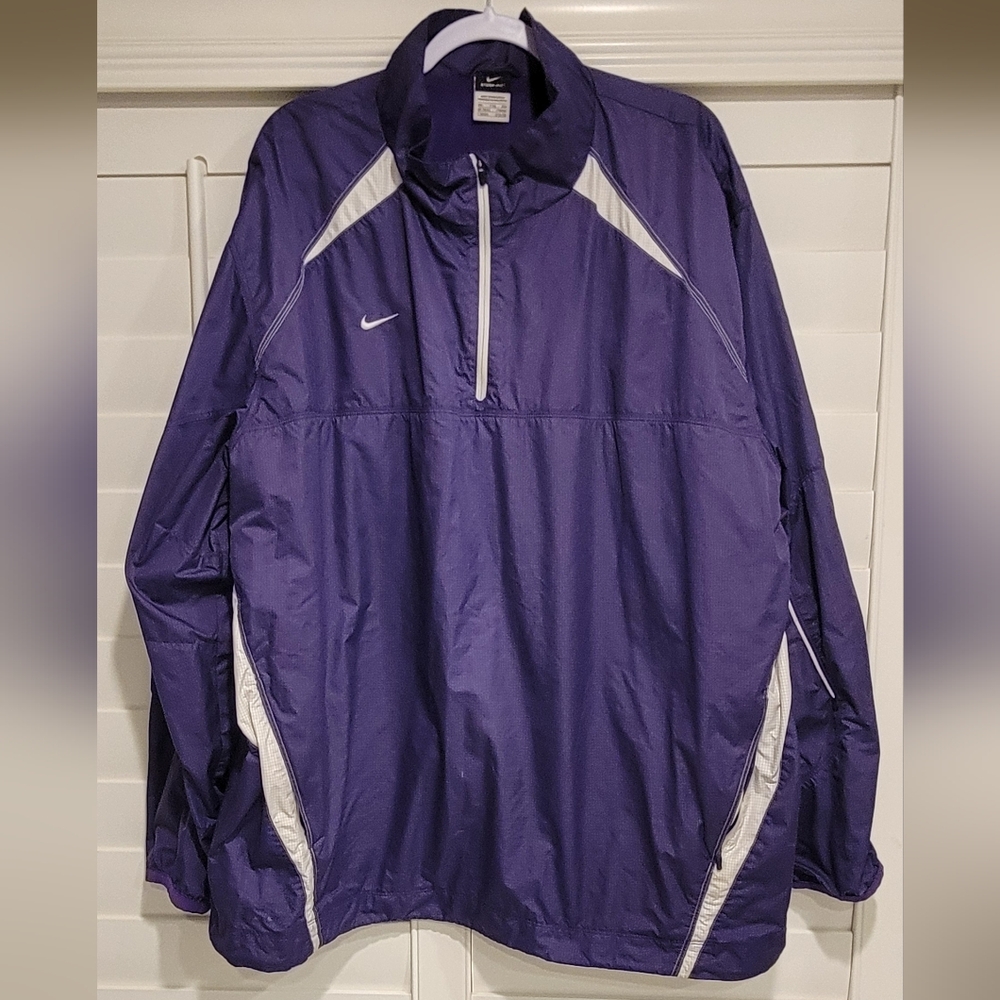 Nike Purple and White Athletic Jacket